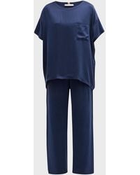 Lunya - Washable Silk Tee Pant Set - Lyst