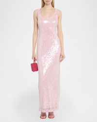 chinese dress ladies Bex | Black Sequin and Velvet Bardot-Neck Maxi Dress main image 1