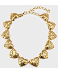 Oscar de la Renta - Heart Clusters Necklace - Lyst