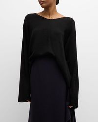 The Row - Flo Linen Knit Sweater - Lyst
