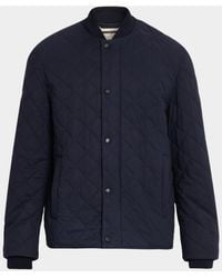 dunhill - Apos;S Cotton And Mulberry Silk Quilted Bomber Jacket - Lyst