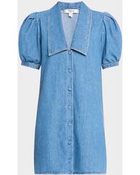 FRAME - The Sailor Mini Dress - Lyst