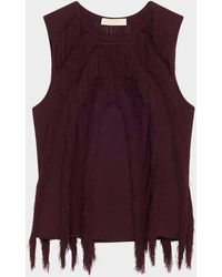 Ulla Johnson - Bonnie Sleeveless Fringe Knit Top - Lyst