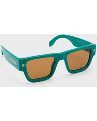 Palm Angels - Palisade Acetate Rectangle Sunglasses - Lyst