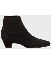 Eileen Fisher - Purl Stretch-Knit Fabric Booties - Lyst