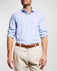 Brunello Cucinelli - Cotton Oxford Sport Shirt - Lyst