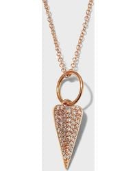 Bridget King Jewelry - Mini Folded Heart Necklace - Lyst
