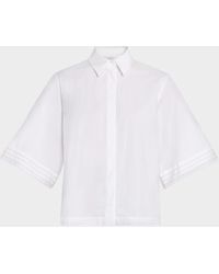 Peserico - Solid Linen Button-Down Shirt - Lyst