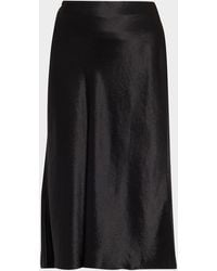 Vince - Satin Slip Midi Skirt - Lyst