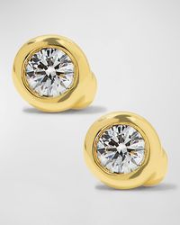 Roberto Coin - 18k Diamond Stud Earrings - Lyst