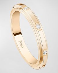 Piaget - Possession 18k Rose Gold Diamond Band Ring, Eu 49 / Us 4.75 - Lyst