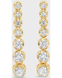 Jennifer Meyer - 18k Gold 7-diamond Tennis Stud Earrings - Lyst