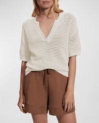 Varley - Callie Open-Knit Top - Lyst