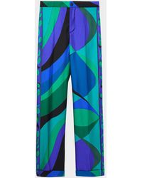 PUCCI - Pesci-Patterned Wide-Leg Trousers - Lyst