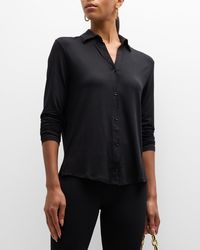 Majestic Filatures - Soft Touch Button-Front Shirt - Lyst