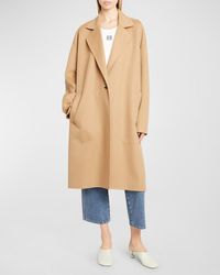Loewe - Single-Breasted Cashmere Long Coat - Lyst