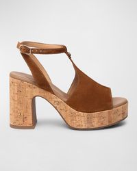 Nero Giardini - Suede Ankle-strap Platform Sandals - Lyst