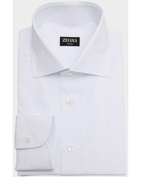 ZEGNA - Trecapi Cotton Micro-Stripe Dress Shirt - Lyst