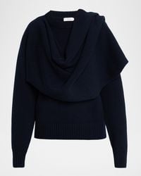 A.L.C. - Davin Draped Wool Sweater - Lyst