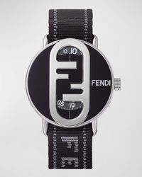Fendi - O'Lock Nylon Strap Watch, 42Mm - Lyst