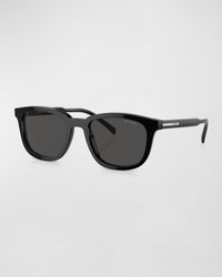 Prada - Acetate And Plastic Square Sunglasses - Lyst