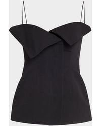 FFORME - Sola Cotton-Silk Bustier Top - Lyst