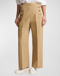 Polo Ralph Lauren - Wide-Leg Cropped Sailor Pants - Lyst
