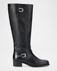 STAUD - Brooklyn Leather Knee-High Boots - Lyst