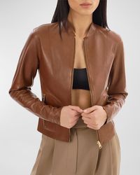 Lamarque - Chapin Reversible Leather Bomber Jacket - Lyst
