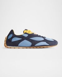 Bottega Veneta - Orbit Flash Nylon And Suede Low-Top Sneakers - Lyst