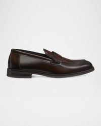 Stuart Weitzman - Apos;S Club Brushed Leather Slip-On Loafers - Lyst