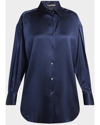 Tom Ford - Button-Down Silk Shirt - Lyst