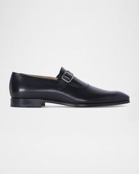 Paul Stuart - Apos;S Horace Leather Single-Monk Strap Loafers - Lyst