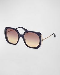 Max Mara - Malibu Mixed-media Butterfly Sunglasses - Lyst