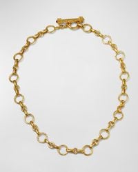 Elizabeth Locke - Siena Gold 19k Link Necklace, 17"l - Lyst