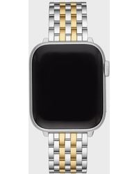 Michele - 7-link Stainless Steel Bracelet For Apple Watch, Gold/silver - Lyst