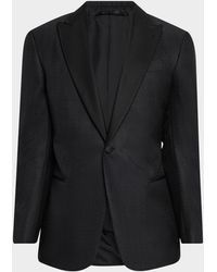 Giorgio Armani - Apos;S Honeycomb Satin Peak Lapel Dinner Jacket - Lyst