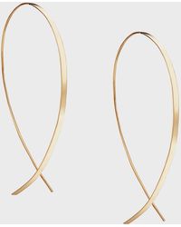 Lana Jewelry - Small Flat Upside Down Hoop Earrings - Lyst