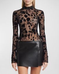 Givenchy - Voyou Faux Leather Mini Wrap Skirt - Lyst