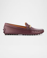 Tod's - Gommino Leather Bar Driver Loafers - Lyst