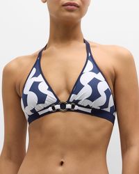 Lise Charmel - Geometric Printed Triangle Bikini Top - Lyst