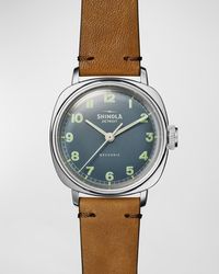 Shinola - The Mechanic Leather-Strap Watch, 39Mm - Lyst