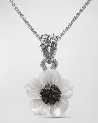 Stephen Dweck - Mother-of-pearl And Black Spinel Flower Pendant - Lyst