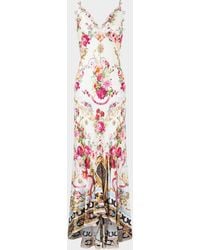 CAMILLA - Torero Libertine Bias-Cut Silk Slip Dress - Lyst
