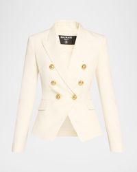 Balmain - Classic Double-Breasted Fitted Wool Jacket - Lyst