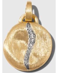 Marco Bicego - 18k Jaipur Yellow And White Gold Large Pendant With Diamond Pave Accent - Lyst