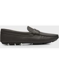 Prada - Leather Penny Driving Loafers - Lyst