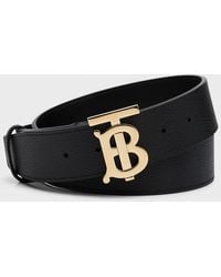 Burberry - Tb-buckle Leather Belt - Lyst