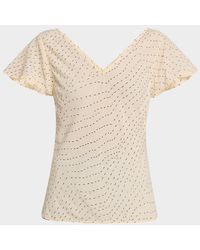 Rag & Bone - Yvonne V-Neck Top - Lyst
