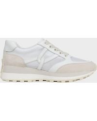 Veronica Beard - Valentina Ripstop Mixed Leather Retro Sneakers - Lyst